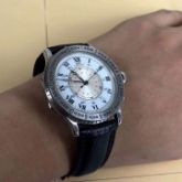 浪琴/Longines，林白989，将官底，珐琅面、宝玑针，走时正常稳定，表径38mm，全原装有附件。