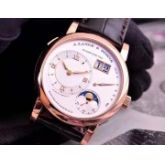 朗格LANGE 1系列‎109.032 18K玫‌瑰金 38.5MM 10MM 月‌相，动‎力储备