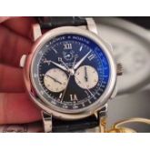 顶级-PT950铂金 A. Lange 朗格双追针计时404.035手动机械男表，表径：43MM，极品全套。