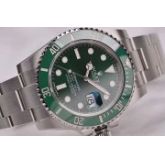 品牌：劳力士 ROLEX   系列： Submariner Green Dial Steel Men's Watch 绿水鬼   型号：116610LV 