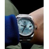 钻石罗马刻度-PT950铂金 ROLEX 劳力士 双历218206-83216 DI.ROM 