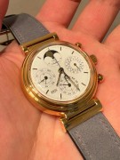 官方保养好在保 万国 18K黄金 自动机械 计时+万年历+月相功能 上手很复古 很有味道 表径39mm