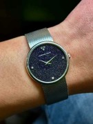 爱彼中古款，手动机械，18k白金材质，32mm表径，砂金石盘面～如宇宙星辰般呈现