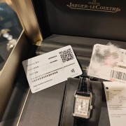 积家翻转Q2668432 黑白双面表盘 手动机械表 原镶原石 21年全套 专柜8年保修 全套附件齐全 原始品98新 原厂底膜在