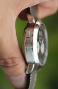 全套附件 原始品 朗格405.035 朗格大头 朗格萨克森系列 Datograph，41mm表径，铂金950材质，动储60小时，两眼计时，大日历窗日历，银白色两眼与黑盘形成完美撞色盘面，机芯设计错落有致，层峦叠嶂犹如一座微缩的城市，工价94万多，2017年原始品 全套附件 950铂金折叠扣