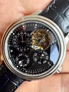 Blancpain 宝珀巨匠系列2625-超级复杂（万年历+陀飞轮+8日链）功能，圣伯纳狗头印记，蓝宝石表镜，锁底锁把防水设计，陀飞轮、万年历、8日链、日历、月份、星期、能量显示，夜光凌利，透底，K金人手镂空雕花自动陀，38mm表径，公价1327000港币