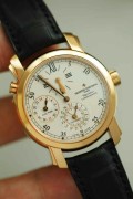 Vacheron Constantin/江诗丹顿马耳他系列42005/000R自动机械男表，39mm表径，18k玫瑰金材质,背透机芯将官底，日期显示/双时区显示 专柜售价¥30.9万，2007年大全套闲置未使用收藏极品