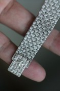 VC 江诗丹顿 Vacheron Constantin 31693/206G-8738 整表18K白金  圣博纳狗头印记 编织带佩戴很舒适 原镶钻石 32mm表径 全长195mm 可拆卸表节调节长度  整表77克 查码图看最后一张 官方定价332000 现在好价出