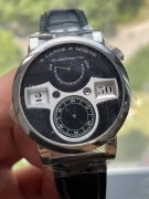 22年全套  极品原始品，朗格/A.Lange & sohne ZEITWERK 140.029 手动机械 18k白金 41.9毫米    专柜价621000