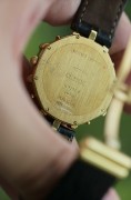 Gerald gents 尊达大师经典作品，八角型自动机械万年历，18K黄金材质，青金石当头月，多边形切割镜面，3到9点位表径31mm，相当圆形33mm表径，原装折叠扣，原始品98单表，原厂原装表带，价格很给力！