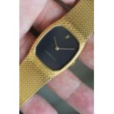爱彼 AUDEMARS PIGUET AP 手动机械表 18K黄金黑面 32X28表径  全长188mm 扣起来178-185mm可调  整表87克多  原价很高  现在好价出  颜值这么高的贵金属链带表可遇不可求了