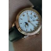 宝珀领袖系列3563A-3642A-53B  将官邸底盖，表径38mm，日历，星期，月份，18K玫瑰金，自动机械，整表102克，99新全原装完美品，刚做好机芯保养，走时功能都很好。