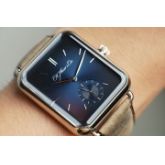 亨利慕时 5324-0201  18K白金 午夜蓝  38X44mm 原始品99.9新试戴品 21年全套附件